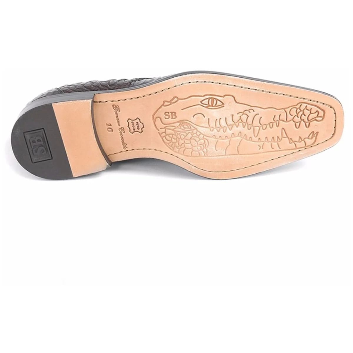 Belvedere Chapo Exotic Crocodile Hornback Oxfords - 9