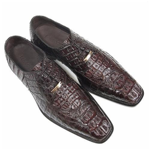 Belvedere Chapo Exotic Crocodile Hornback Oxfords - 9