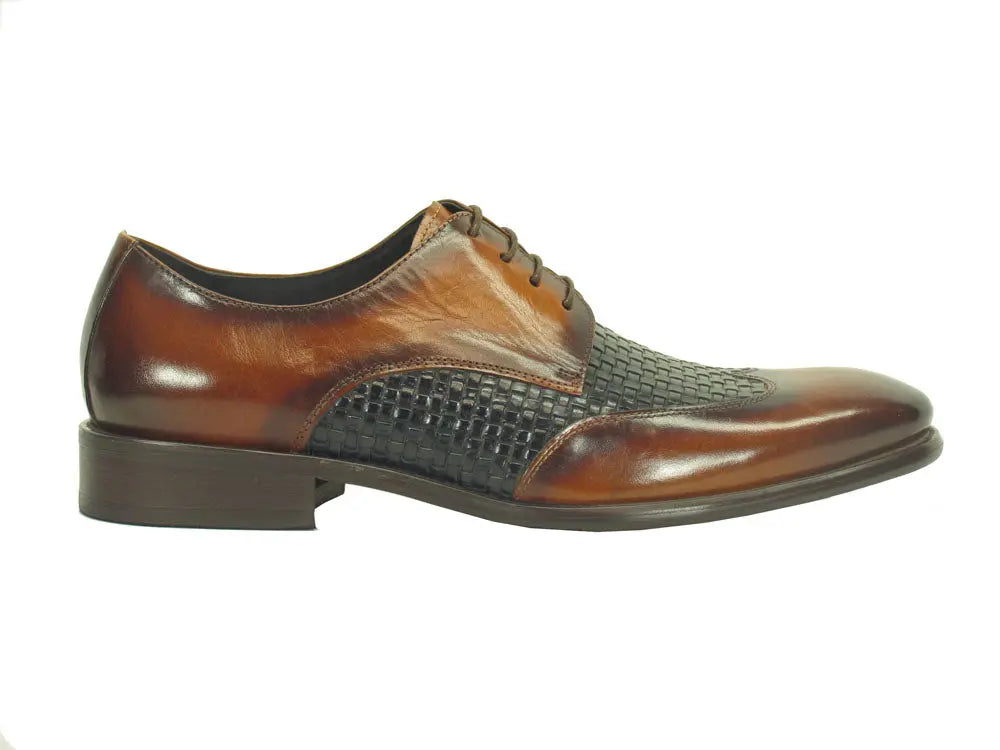 Hand Braided Leather Woven Oxford - 7.5