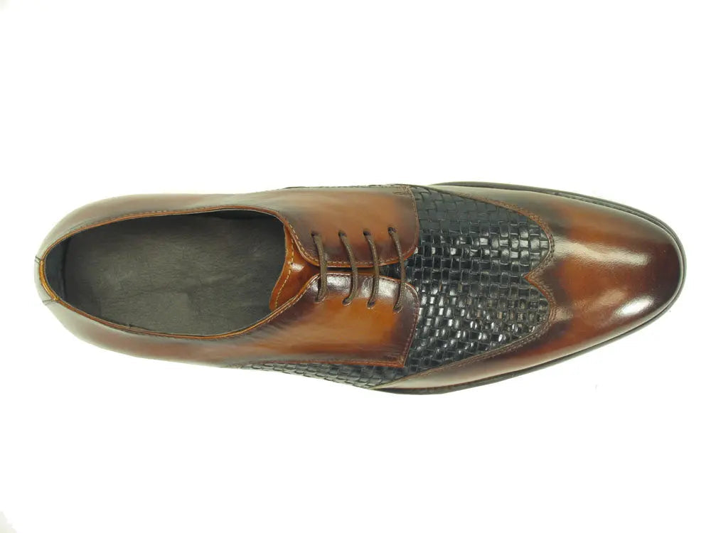 Hand Braided Leather Woven Oxford - 7.5