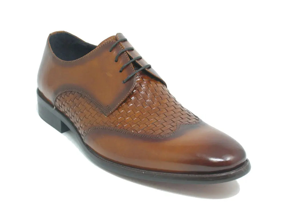 Hand Braided Leather Woven Oxford - 7.5