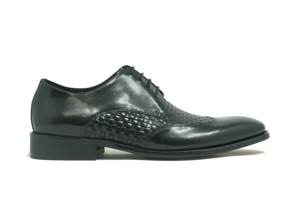 Hand Braided Leather Woven Oxford - 7.5