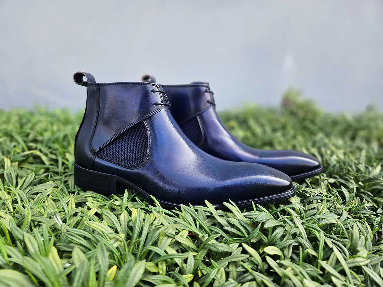 Carrucci Hand Burnished Calfskin Lace-up Boot - 7.5