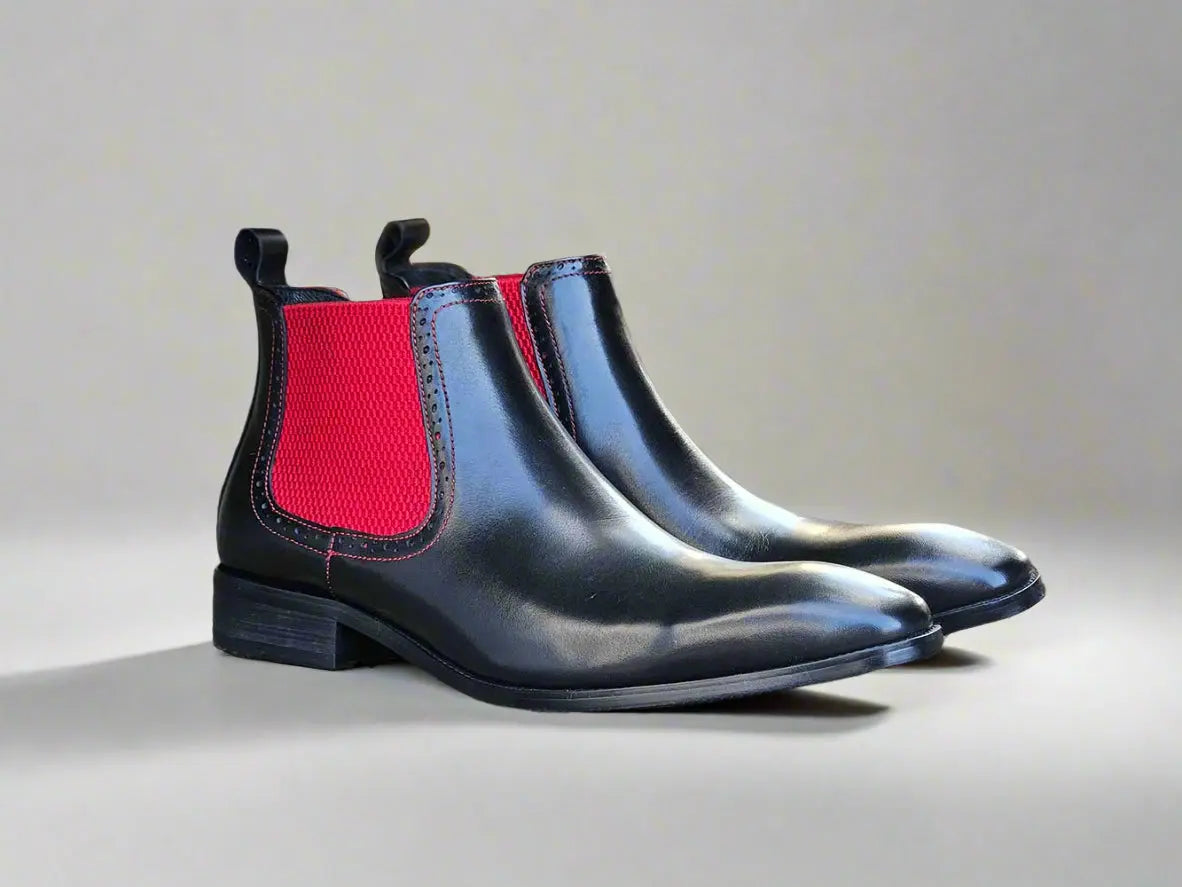 Hand Burnished Chelsea Boots-New Designer Collection - 7.5