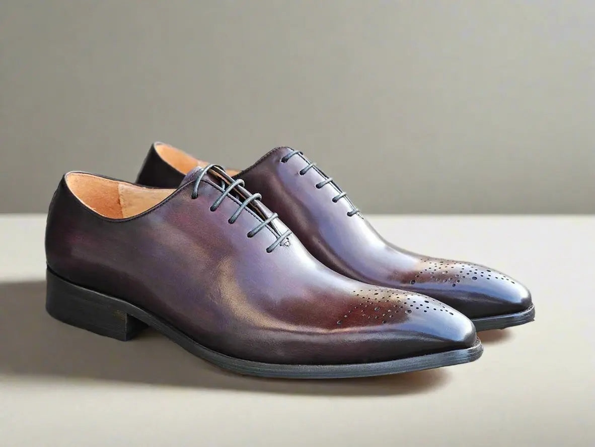 Hand Burnished Wholecut Calf Oxford - 8