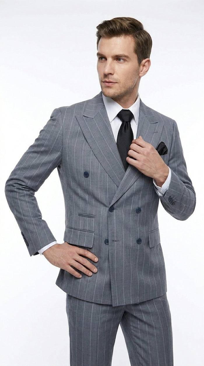 Rossi Man Milano RM1726 Men's Modern Fit 3-Piece Suit | Stylish Formal