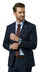 Stacy Adams Men’s Glen Plaid Hybrid Fit Sport Coat, Business Casual Blazer in Navy, Burgundy and Blue