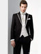 Two Toned 100% Wool Black And White Cheap Homecoming Tuxedo Trimmed