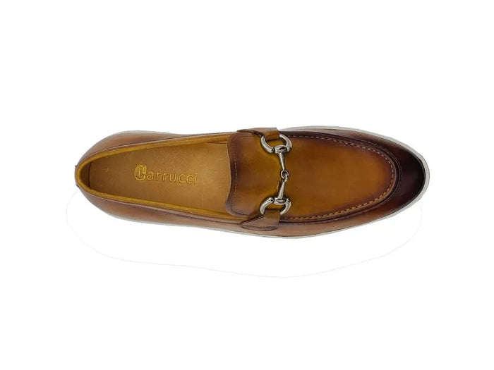 Carrucci Horse Bit Fashion Leather Sneaker Loafer