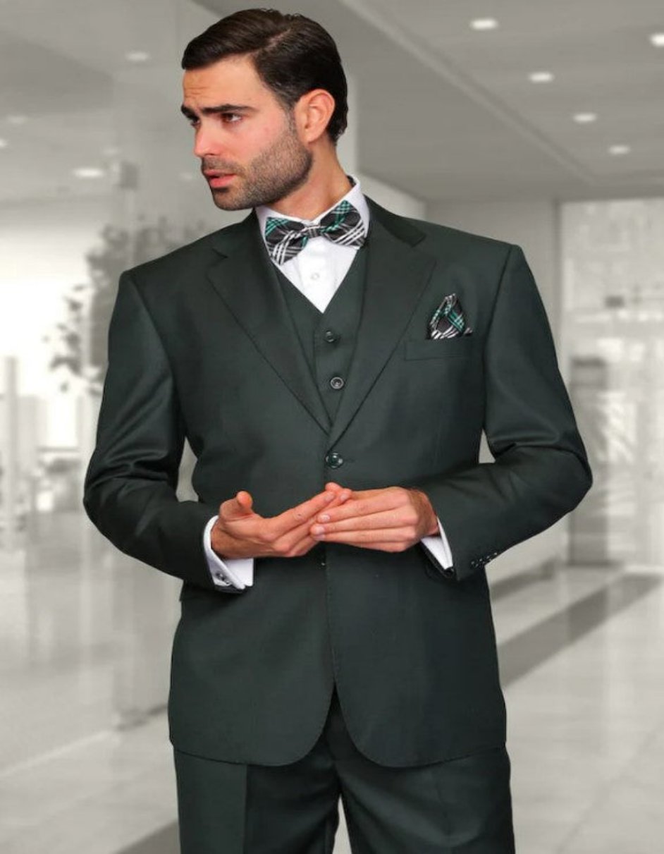 Big and Tall Suit - 3 PC Hunter Extra Long Modern Fit Suit