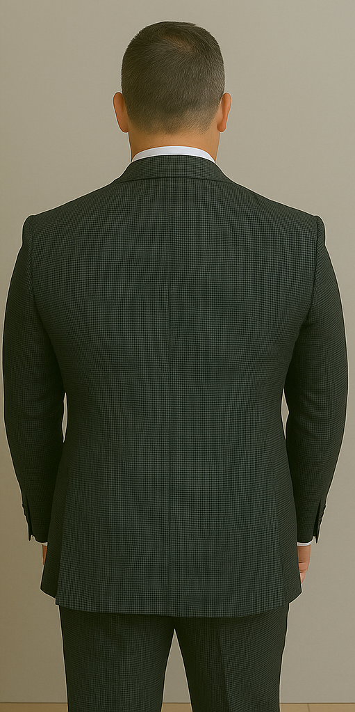 Wool Suit - Italian Made Business Suit by Statement Men's 3 Piece 100% Wool Modern Fit Suit - Double Breasted Vest - 38R