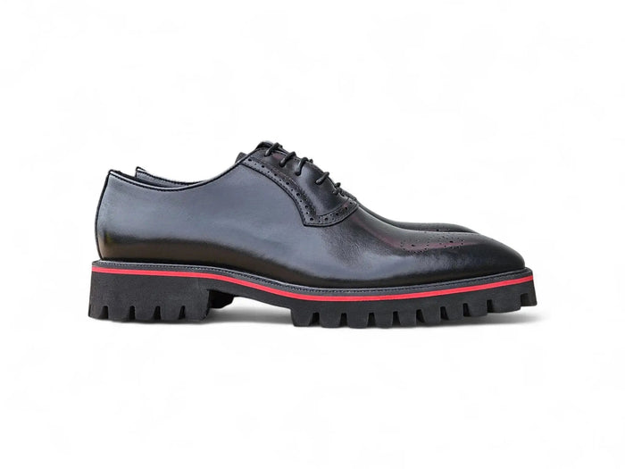 Carrucci Hybrid Lug Oxford - Luxury Leather Dress Shoe