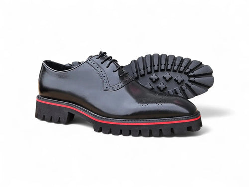 Carrucci Hybrid Lug Oxford - Luxury Leather Dress Shoe