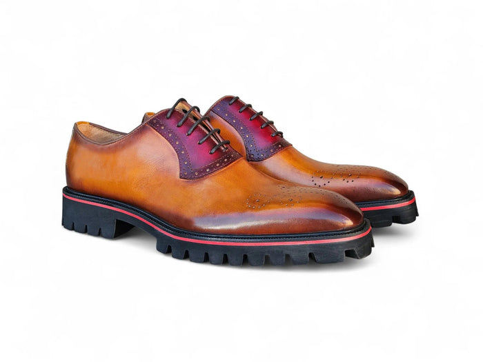 Carrucci Hybrid Lug Oxford - Luxury Leather Dress Shoe