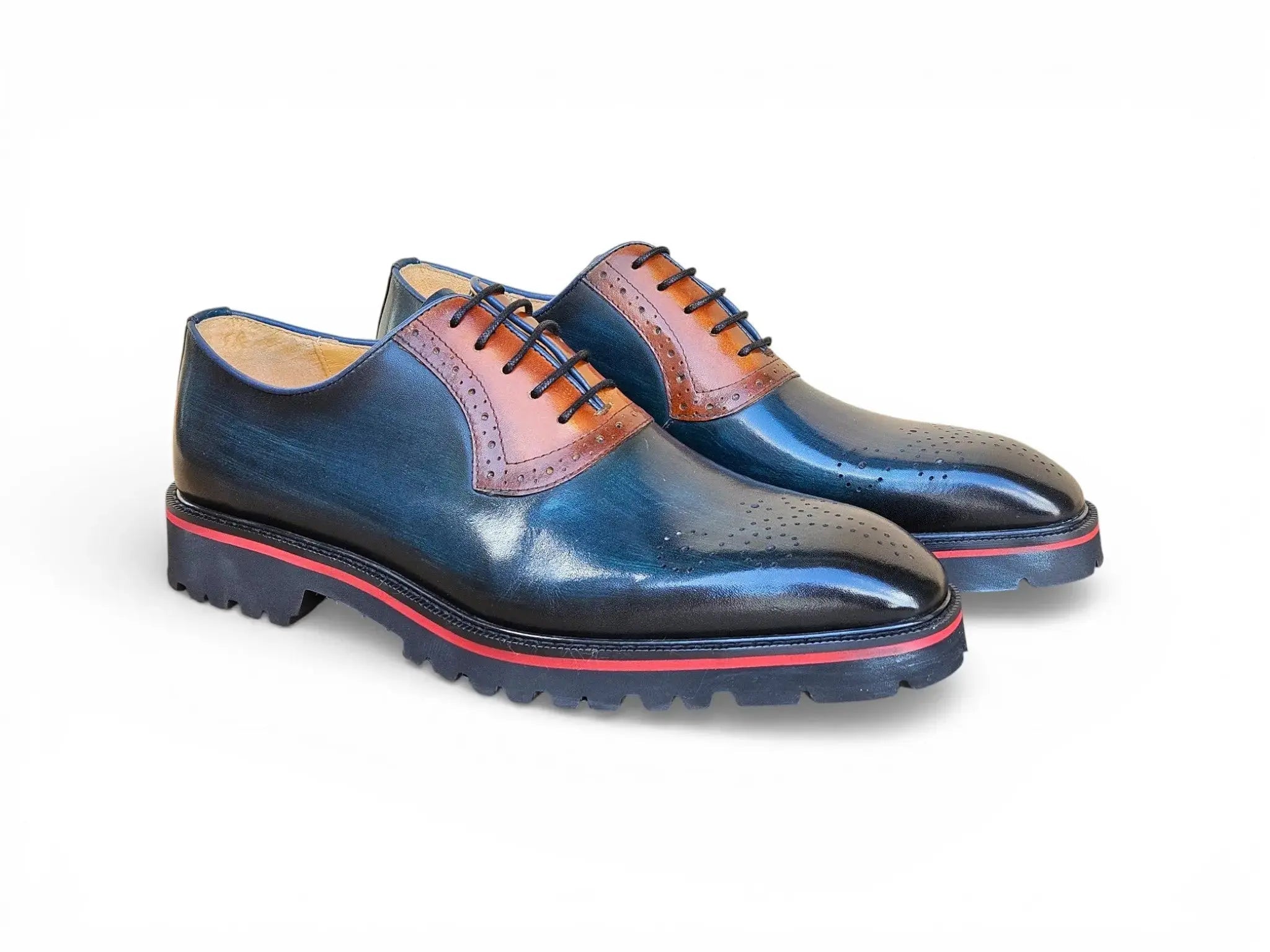 Carrucci Hybrid Lug Oxford - Luxury Leather Dress Shoe
