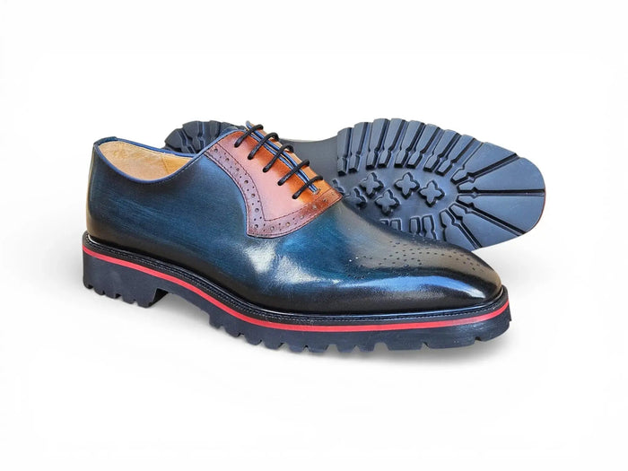 Carrucci Hybrid Lug Oxford - Luxury Leather Dress Shoe
