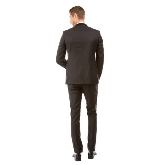 Mens Black Tuxedo 2-PC Hybrid Fit By Sean Alexander - 38 Short Jacket+32 Waist Adjustable 28to34)(Height: 5 4 to5 7 )(Neck  15-16.5)S-M)
