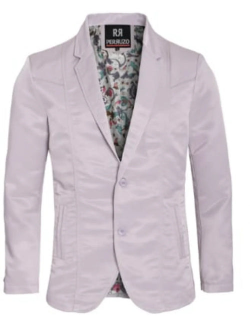 Men's Western Silver Blazer Slim Fit Shiny Finish Sport Coat for Weddings, Prom & Formal Events