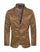 Men's Western Camel Blazer Slim Fit Shiny Finish Sport Coat for Weddings, Parties & Formal Events