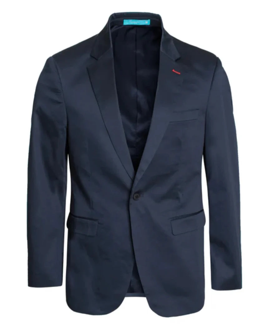 Men's Navy Blazer Slim Fit Sport Coat for Weddings, Business & Formal Events - 36 Short