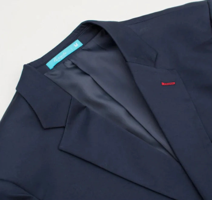 Men's Navy Blazer Slim Fit Sport Coat for Weddings, Business & Formal Events