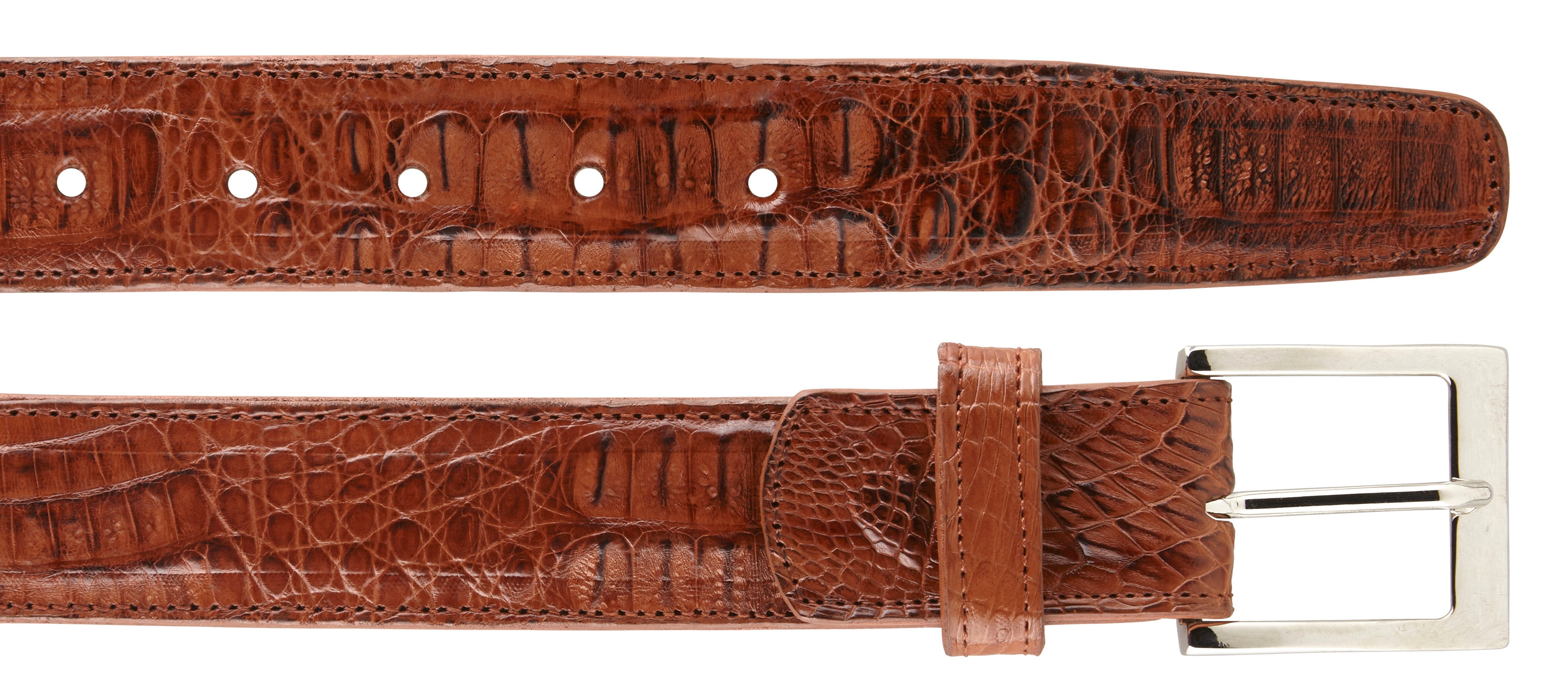 Belvedere Caiman Belt - White - 44