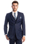 Cheap Priced Suit - Men's Two Button Slim Fit Basic Vested Wedding Navy/Blue Suit