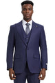 Men's Stacy Adams Vested One Button Wide Peak Lapel Windowpane Plaid purple Suit in Eggplant