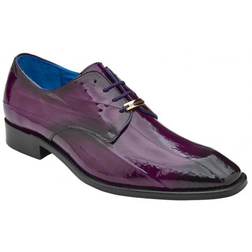 Belvedere Italo Antique Purple Genuine Eel Shoes - 6