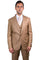 "Mens Stacy Adams Suit - Stacy Adams Suit Men's Sharkskin Suit - Taupe, One Button Peak Lapel Vested"