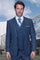 Big and Tall Suit - Indigo Big and Tall Modern Fit 3 PC Suit
