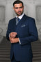 Big and Tall Suit - Indigo Big and Tall Regular Fit 3 PC Suit