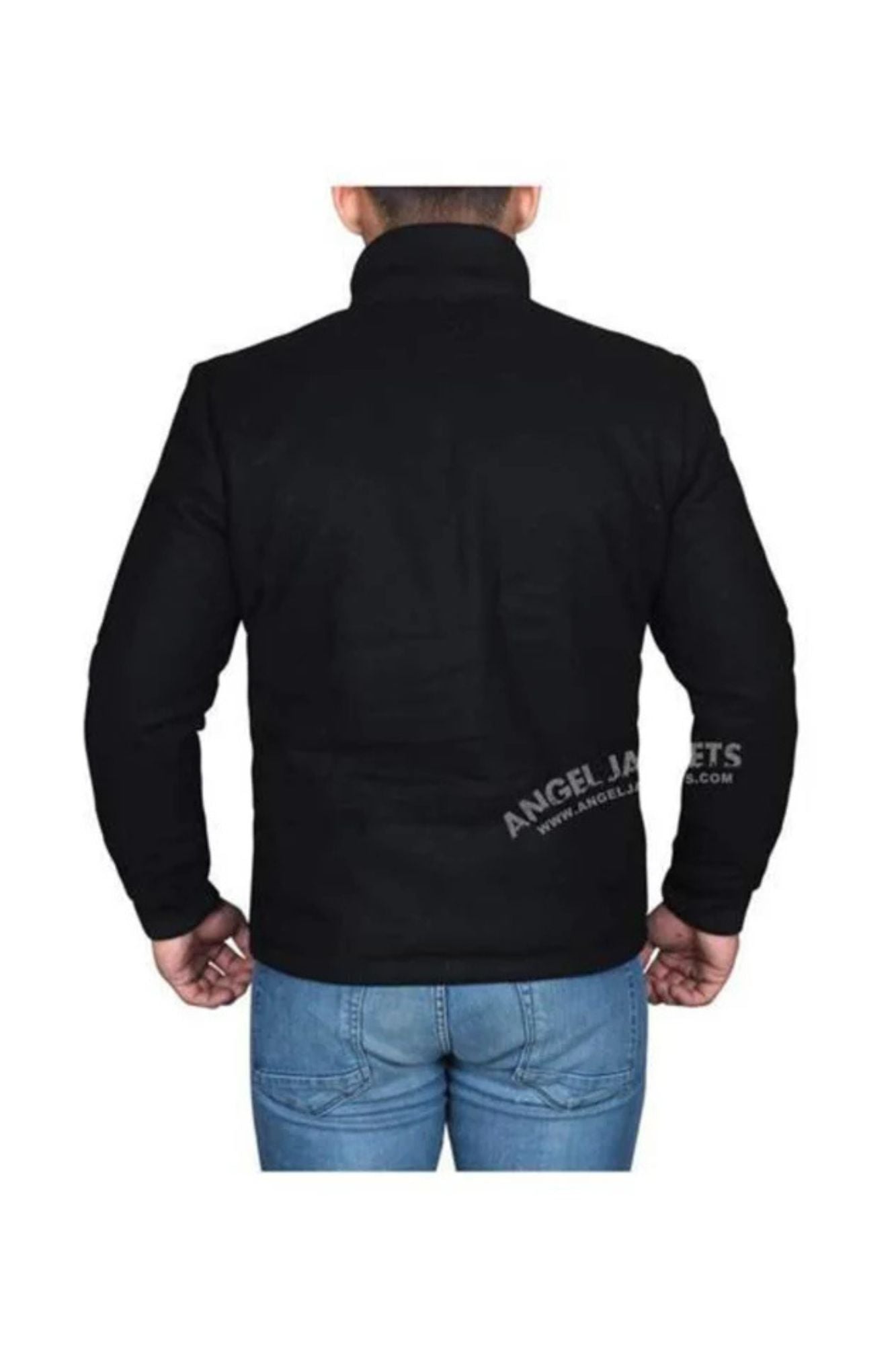 3 Button Full Length Wool Dress Ankle length Top Coat/Overcoat In Indigo Blue - Coat Size 38