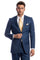 Cheap Priced Suit - Men's Two Button Basic Modern Fit Business Indigo Blue Suit
