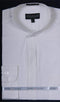 Banded Collarless Ivory Men's Dress Shirt