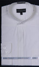 Banded Collarless Ivory Men's Dress Shirt