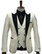 Ivory Wedding Suit - Cream Tuxedo Suits Slim Fit - Ivory/black Dinner Jacket Plus Pants