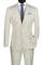 Cheap Priced Suit  - Men's Slim Fit Shiny Paisley Prom 2025 & Wedding Ivory Suit