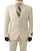 Men Slim Fit 2 Piece Lucci Fitted Ivory Suit