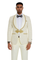 2025 Ivory and Gold 2pc Men's Prom 2025 Suit by Tazzio