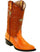 Men's Genuine Ostrich Leg Skin Dress Cowboy Boot Cheap Priced For Sale Online With Leather Insole Handmade J Toe Buttercup - Botas De Avestruz