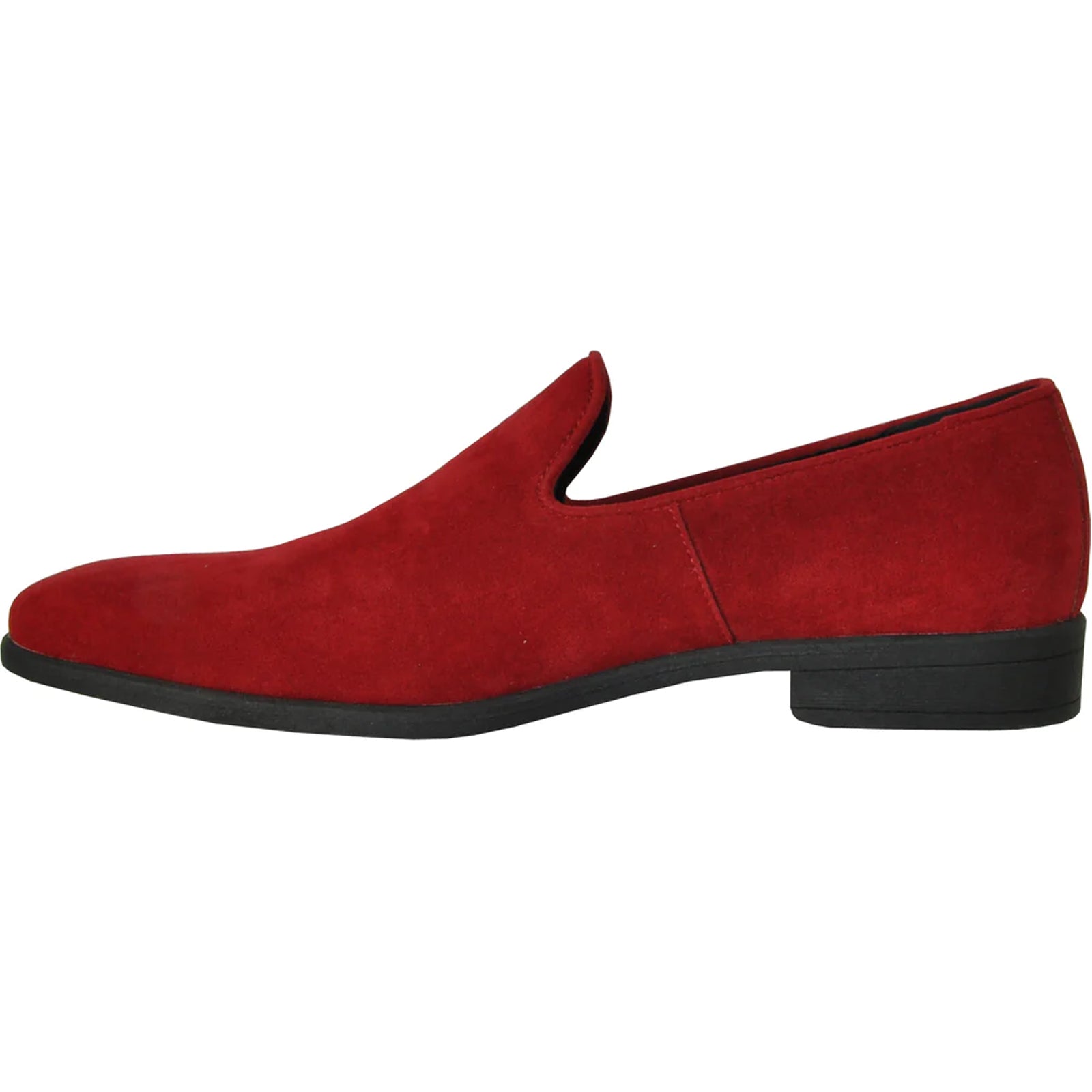 "Red Vegan Suede Men's Loafer - Wedding & Prom Dress Shoe"