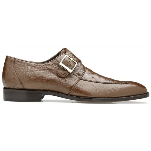 Belvedere Josh  Brown Genuine Ostrich Monk Strap Loafer - 6