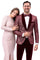 Men's Modern Fit Floral Sequin Wedding Tuxedo in Burgundy
