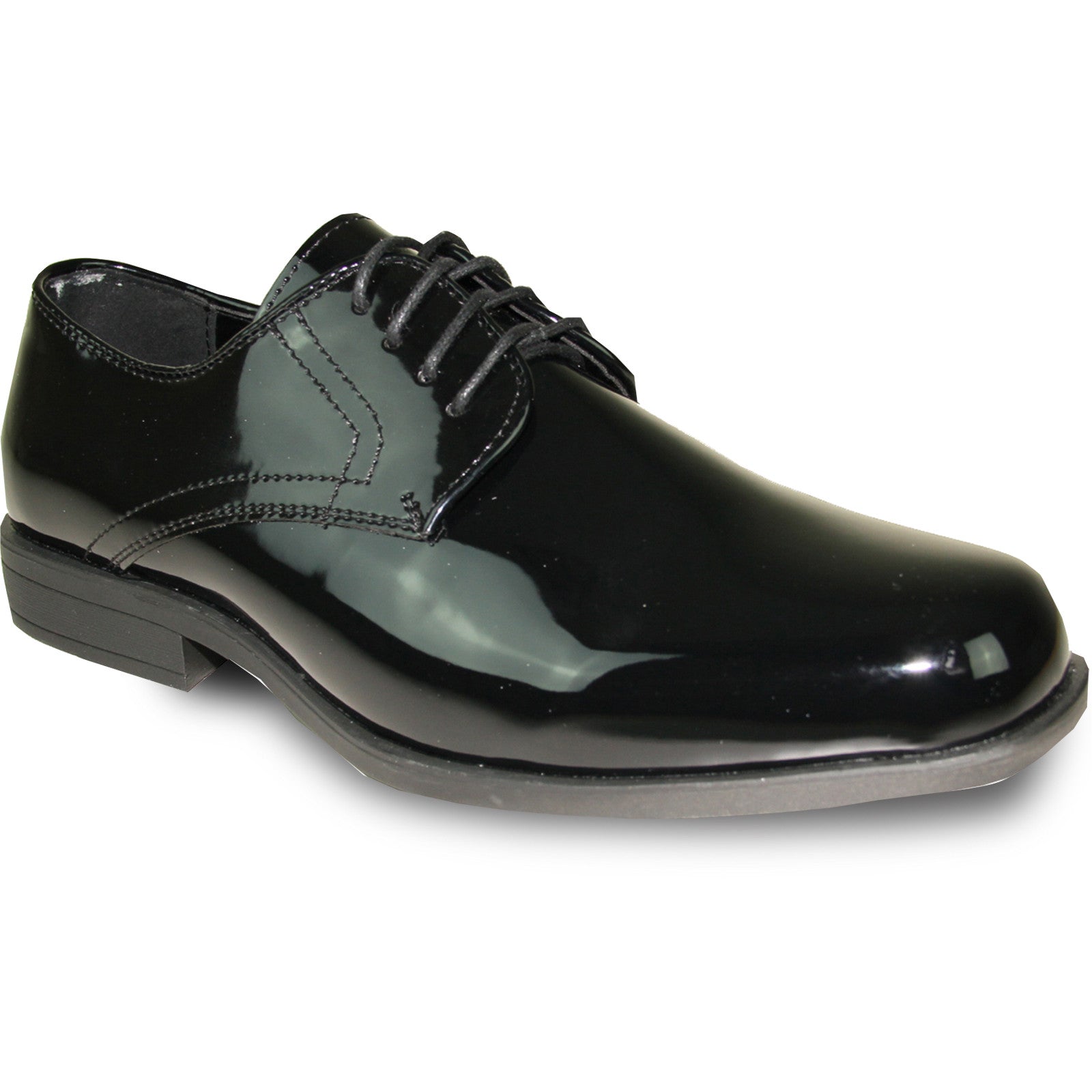 "Black Patent Classic Men's Tuxedo Shoe - Formal Elegance"