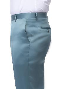 Shiny Dress Pants Jade - Sharkskin Pant For Men - Sateen Pants - dress size pants : 28 Unfinished bottom