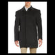 Jake Wool-Blend Fly-Front Topcoat,charcoal overcoat