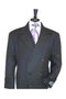 men's Double Breasted Jet Black Overcoats