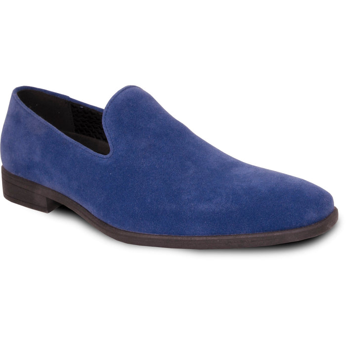 "Vegan Suede Men's Loafer Dress Shoe - Royal Blue for Wedding & Prom 2026"