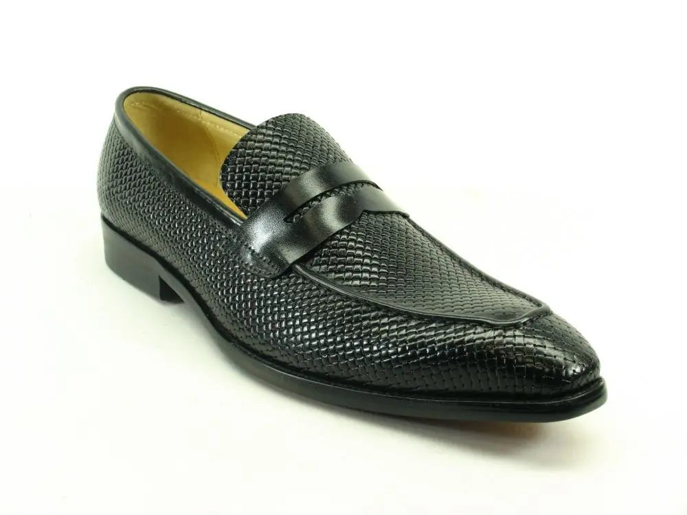 Carrucci KS478-110E Carrucci Burnished Woven Penny Loafer - 7.5